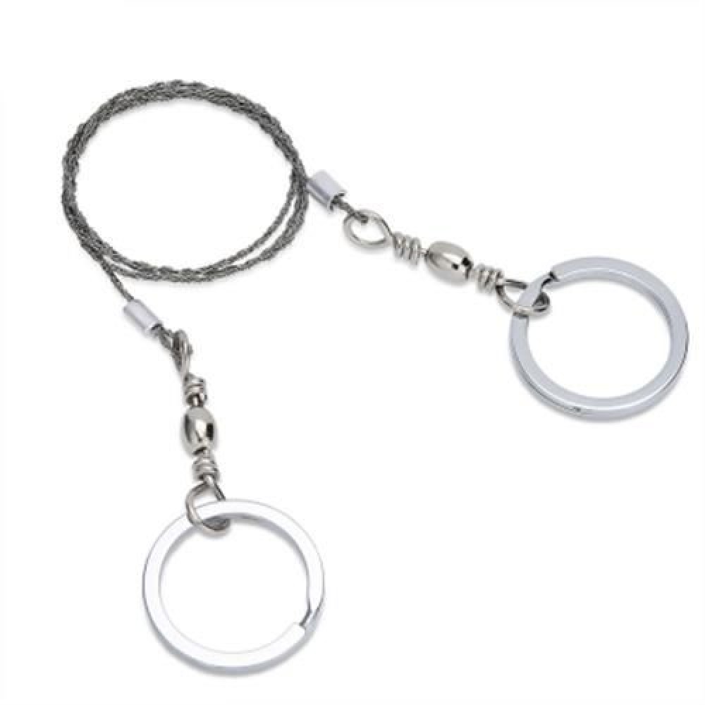 AOTU EMERGENCY SURVIVAL STAINLESS STEEL WIRE SAW GEAR (SILVER)