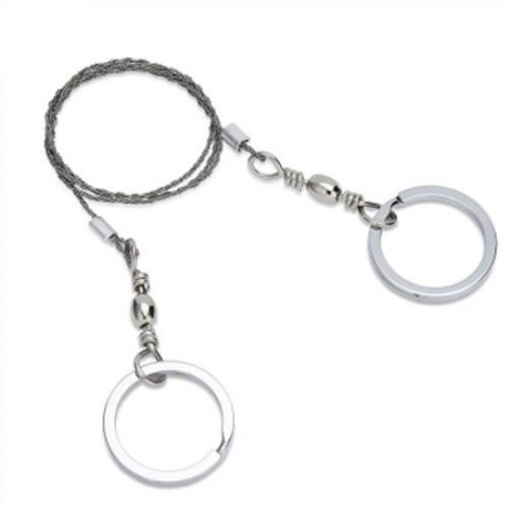 AOTU EMERGENCY SURVIVAL STAINLESS STEEL WIRE SAW GEAR (SILVER)