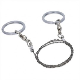 AOTU EMERGENCY SURVIVAL STAINLESS STEEL WIRE SAW GEAR (SILVER)