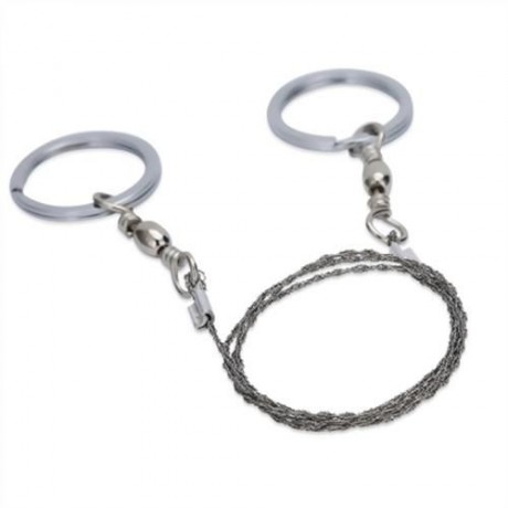 AOTU EMERGENCY SURVIVAL STAINLESS STEEL WIRE SAW GEAR (SILVER)
