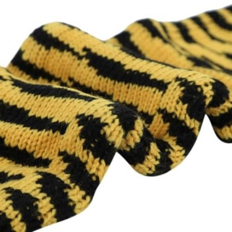 QULEXING CUTE KNITTED TIGER SCARF FOR BOYS (YELLOW AND BLACK)