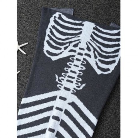 SUPER SOFT KNITTED FISHBONE KIDS WRAP HALLOWEEN MERMAID BLANKET AND THROWS (GREY AND WHITE