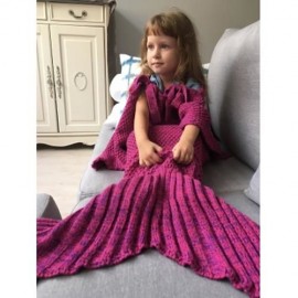 WINTER SLEEPING BAG BED THROW WRAP MERMAID BLANKET (ROSE RED)