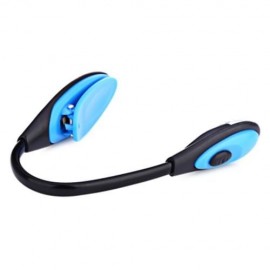YOUOKLIGHT 0.2W CLIP FIXTURES LED DESK LIGHT READING LAMP (BLACK AND BLUE)