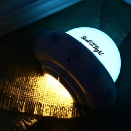 YOUOKLIGHT DC 5V 1W FLYING SAUCER UFO SHAPED LED NIGHT LIGHT MOTION SENSOR LAMP (BLUE)