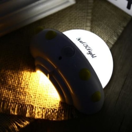 YOUOKLIGHT DC 5V 1W FLYING SAUCER UFO SHAPED LED NIGHT LIGHT MOTION SENSOR LAMP (WHITE)
