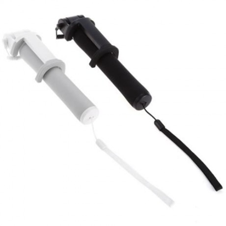 ORIGINAL XIAOMI WIRE CONTROL SELFIE STICK MONOPOD CAMERA SHUTTER 270 DEGREE ROTATION (GRAY