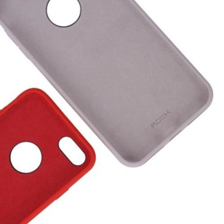 ROCK ULTRA SLIM SOFT TOUCH FLEXIBLE SILICONE SOLID COLOR PROTECTIVE BACK COVER FOR IPHONE 