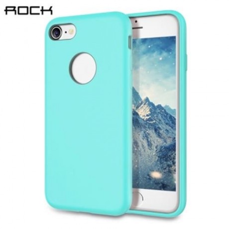 ROCK ULTRA SLIM SOFT TOUCH FLEXIBLE SILICONE SOLID COLOR PROTECTIVE BACK COVER FOR IPHONE 
