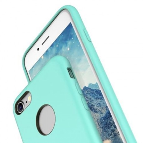 ROCK ULTRA SLIM SOFT TOUCH FLEXIBLE SILICONE SOLID COLOR PROTECTIVE BACK COVER FOR IPHONE 
