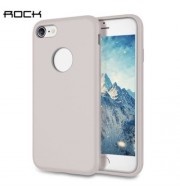 ROCK ULTRA SLIM SOFT TOUCH FLEXIBLE SILICONE SOLID COLOR PROTECTIVE BACK COVER FOR IPHONE 