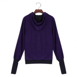 CASUAL MATERNITY KANGAROO MULTI FUNCTIONAL HOODIE WITH BABIES CARRIER FOR WOMEN (PURPLE)
