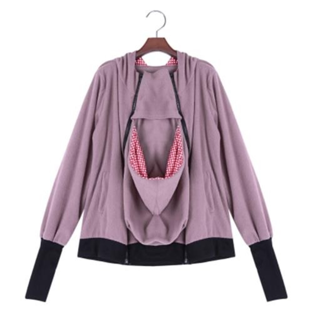 CASUAL MATERNITY KANGAROO MULTI FUNCTIONAL HOODIE WITH BABIES CARRIER FOR WOMEN (RED AND P CASUAL MATERNITY KANGAROO MULTI FUNCTIONAL HOODIE WITH BABIES CARRIER FOR WOMEN (RED AND P