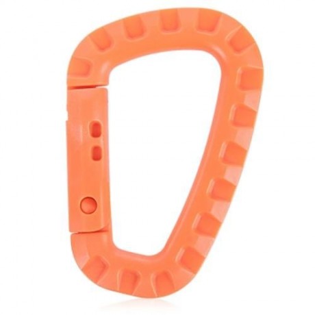 5PCS PLASTIC CARABINER D-RING SNAP LOCK KEY CHAIN CLIP HOOK FOR OUTDOOR CAMPING TRAVEL HIK