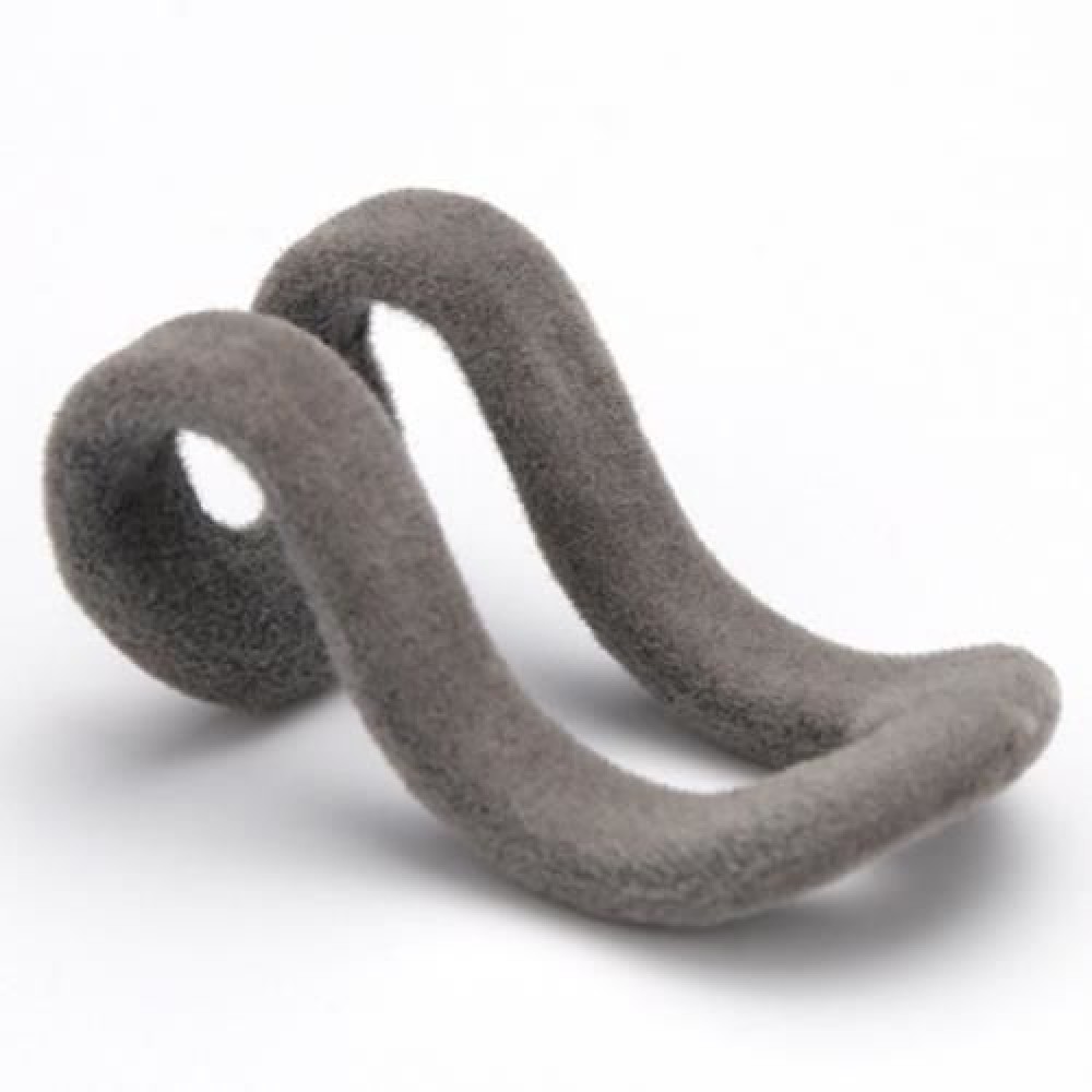 10PCS CREATIVE MINI FLOCKING CLOTHES HANGER HOOK CLOSET WARDROBE ORGANIZER (GRAY)