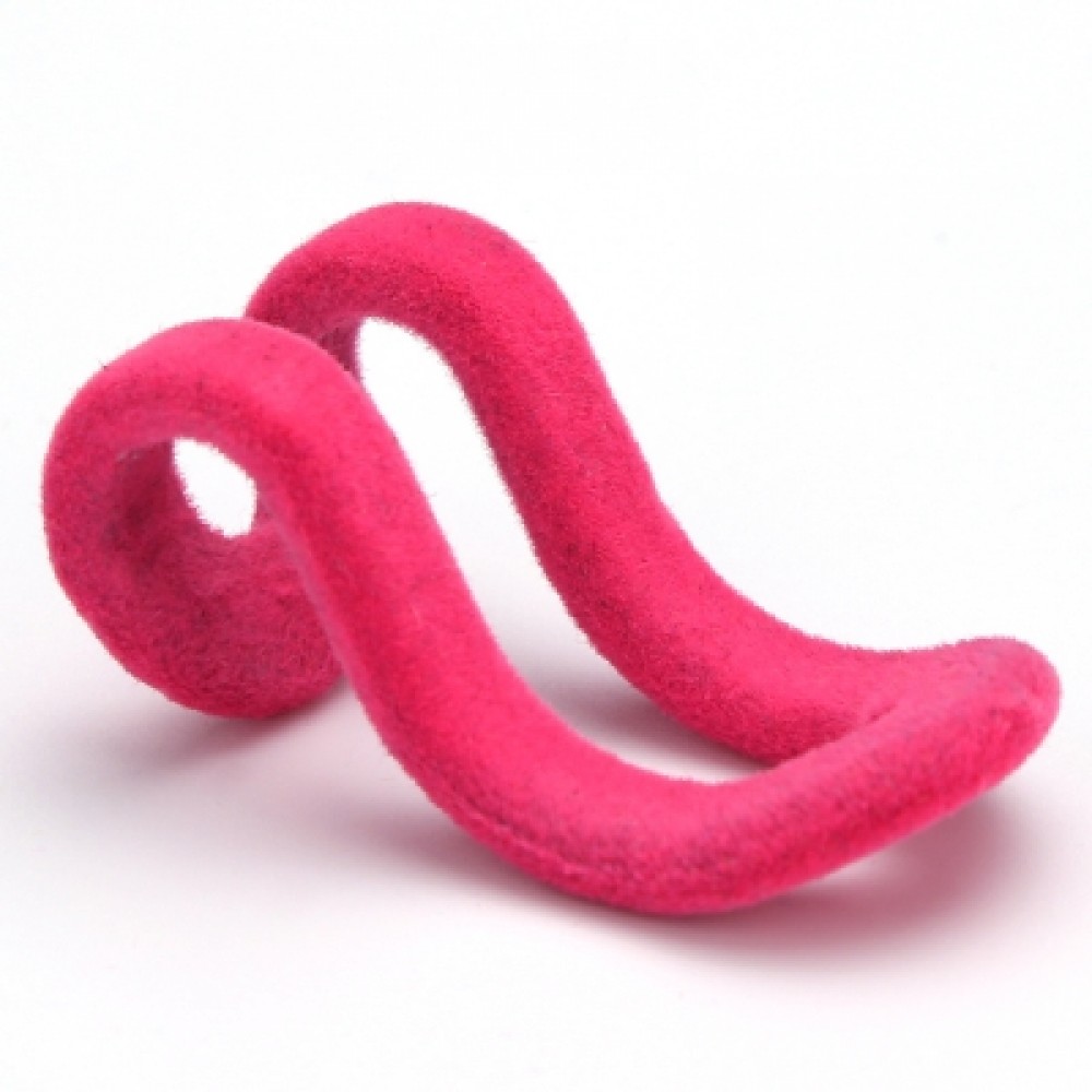 10pcs Creative Mini Flocking Clothes Hanger Hook Closet Wardrobe Organizer (WATER RED)