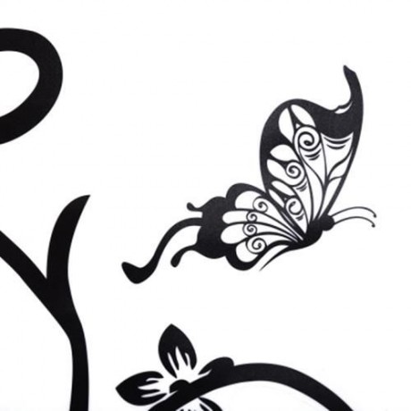 FASHIONABLE FLOWER PATTERN REMOVABLE WALL WINDOW DECAL STICKER FILM WALLPAPER DECORATION (