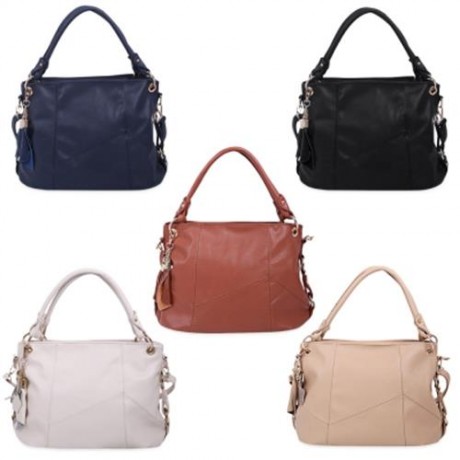 GUAPABIEN FASHIONABLE HANDBAG TOTE SHOULDER MESSENGER CROSSBODY BAG FOR WOMEN (BROWN)