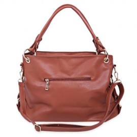 GUAPABIEN FASHIONABLE HANDBAG TOTE SHOULDER MESSENGER CROSSBODY BAG FOR WOMEN (BROWN)