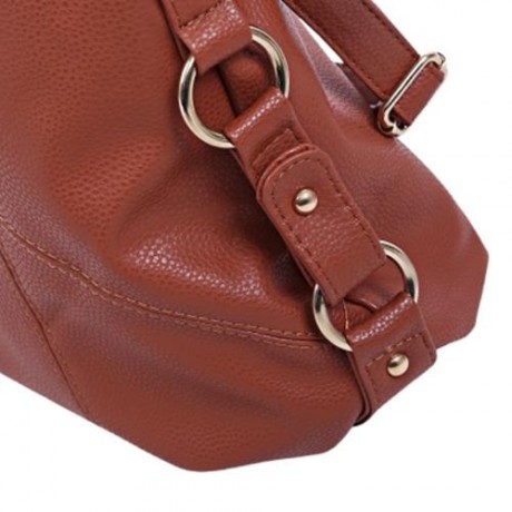 GUAPABIEN FASHIONABLE HANDBAG TOTE SHOULDER MESSENGER CROSSBODY BAG FOR WOMEN (BROWN)