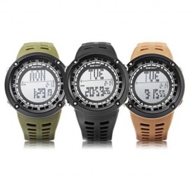 BISTEC 006 MALE DIGITAL WATCH LED DISPLAY ALARM STOPWATCH 3ATM MEN SPORT WRISTWATCH (COFFE