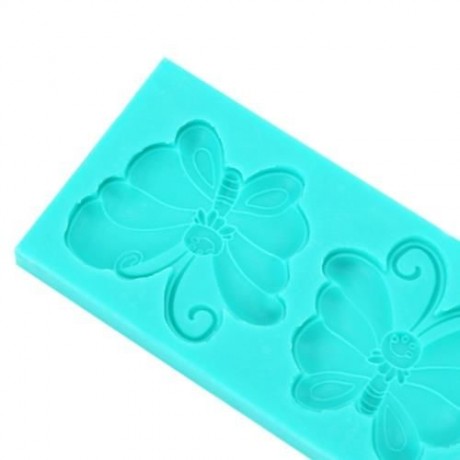 DIY SILICONE BUTTERFLY MOLD FONDANT CAKE DECORATING TOOL DECORATION (OASIS)