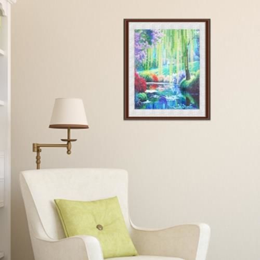 30 X 30CM 5D WOODS RIVER DRILLED NEEDLEWORK DIY DIAMOND PAINTING CROSS STITCH WALL STICKER 30 X 30CM 5D WOODS RIVER DRILLED NEEDLEWORK DIY DIAMOND PAINTING CROSS STITCH WALL STICKER