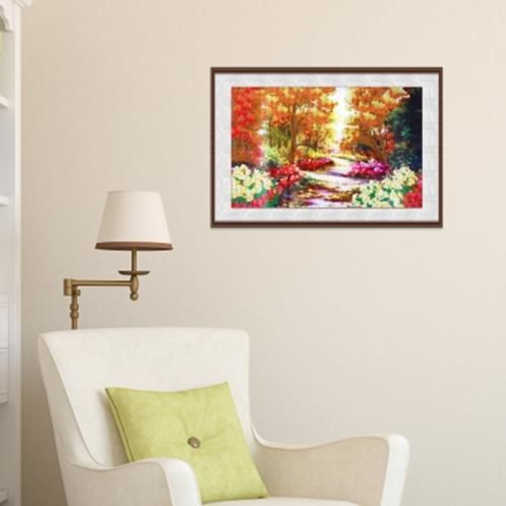 30 X 40CM 5D WOODS LANDSCAPE DRILLED NEEDLEWORK DIY DIAMOND PAINTING CROSS STITCH WALL STI 30 X 40CM 5D WOODS LANDSCAPE DRILLED NEEDLEWORK DIY DIAMOND PAINTING CROSS STITCH WALL STI