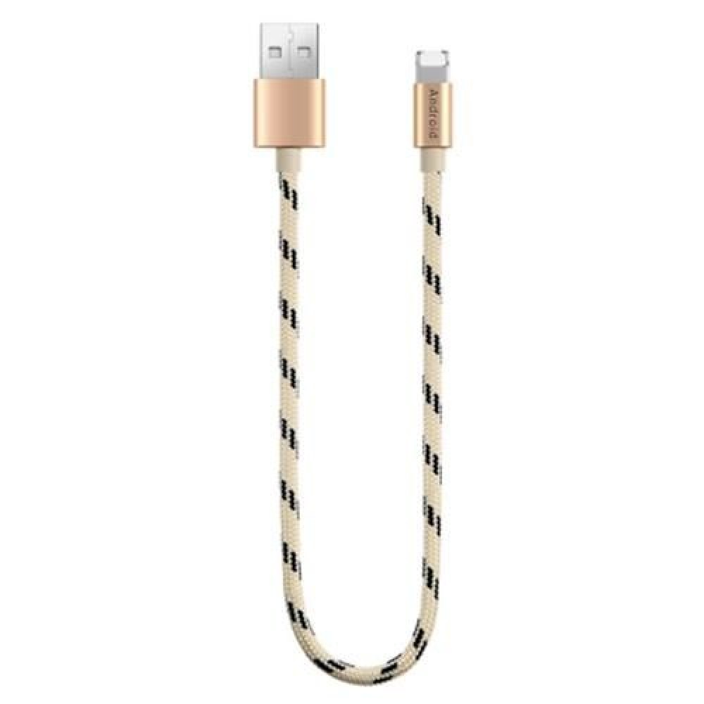 POFAN P03 2 IN 1 TRANSFER DATA SYNCHRONIZATION CHARGING CORD FOR IPHONE / ANDROID 0.28M (G