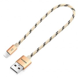 POFAN P03 2 IN 1 TRANSFER DATA SYNCHRONIZATION CHARGING CORD FOR IPHONE / ANDROID 0.28M (G