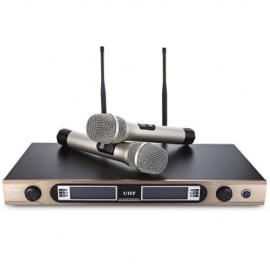 WEISRE U - 3316 PROFESSIONAL 720 - 770MHZ UHF WIRELESS HANDHELD DUAL CHANNEL TRANSMITTER M