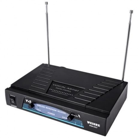 WEISRE WM - 03V PROFESSIONAL 210 - 280MHZ KARAOKE WIRELESS HANDHELD VHF TRANSMITTER MICROP