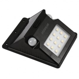 12 LEDS SOLAR POWERED MOTION SENSOR LIGHT (BLACK)