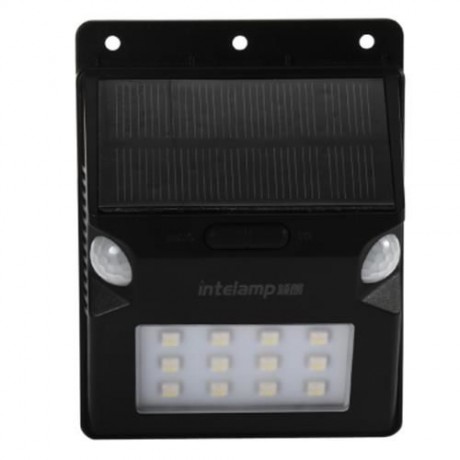 12 LEDS SOLAR POWERED MOTION SENSOR LIGHT (BLACK)