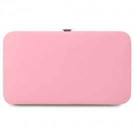 PIDANLU LADIES LONG PENCIL CASE HOLDING BAG CARD WALLET (LIGHT PINK)