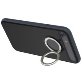 ROCK M2 MAGNETIC RING KICKSTAND PHONE CASE PROTECTIVE BACK COVER FOR IPHONE 7 (BLACK)