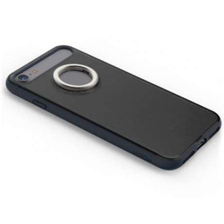 ROCK M2 MAGNETIC RING KICKSTAND PHONE CASE PROTECTIVE BACK COVER FOR IPHONE 7 (BLACK)