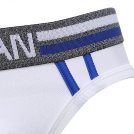 SEXY ULTRALIGHT MESH DESIGN MALE EXPOSED BUTTOCKS BRIEFS (WHITE)