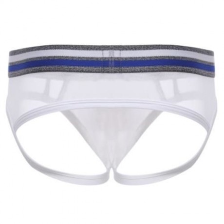 SEXY ULTRALIGHT MESH DESIGN MALE EXPOSED BUTTOCKS BRIEFS (PLUM)