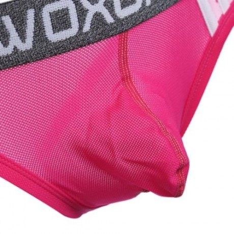 SEXY ULTRALIGHT MESH DESIGN MALE EXPOSED BUTTOCKS BRIEFS (PLUM)