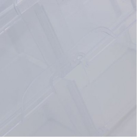 Big Sized Three Layers Removable Plastic Jewelry Bead Cosmetics Storage Container (TRANSPA