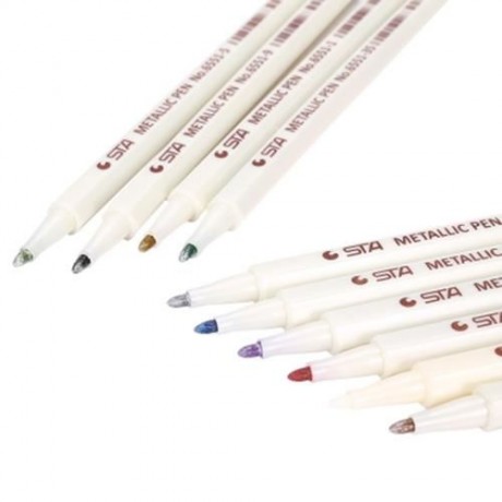 STA MULTIFUNCTION METALLIC PEN HIGHLIGHTER WITH 10 COLORS FOR MARK PAINTING DRAWING (COLOR