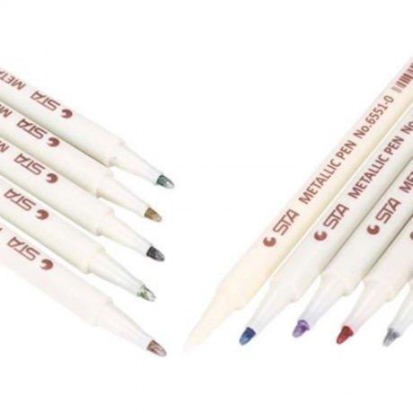 STA MULTIFUNCTION METALLIC PEN HIGHLIGHTER WITH 10 COLORS FOR MARK PAINTING DRAWING (COLOR