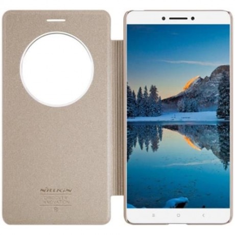 NILLKIN SPARKLE SERIES VIEW WINDOW PROTECTIVE CASE COVER FOR XIAOMI MAX (GOLDEN)