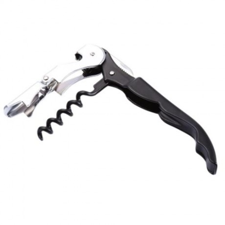MULTIFUNCTIONAL STAINLESS STEEL WINE BEER BOTTLE OPENER CORKSCREW KNIFE (BLACK)