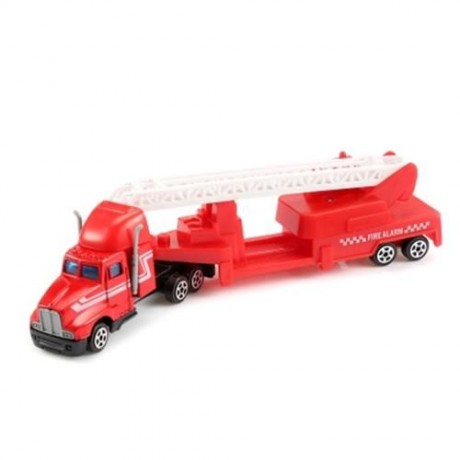 XIONGFENGDA ALLOY 1:72 SCALE FIRE DEPARTMENT SET FOR KIDS (RED)