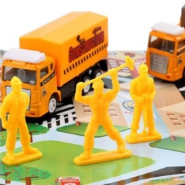 XIONGFENGDA KIDS ALLOY 1:60 SCALE SIMULATION CONSTRUCTION SET (YOLK YELLOW)