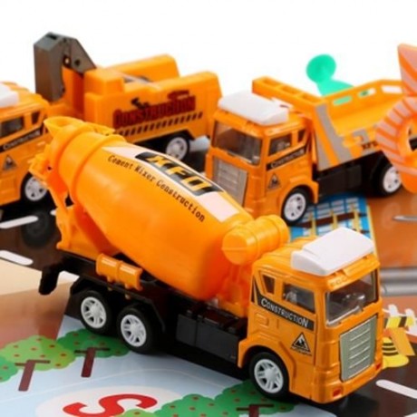 XIONGFENGDA KIDS ALLOY 1:60 SCALE SIMULATION CONSTRUCTION SET (YOLK YELLOW)