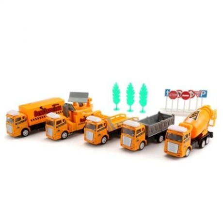 XIONGFENGDA KIDS ALLOY 1:60 SCALE SIMULATION CONSTRUCTION SET (YOLK YELLOW)