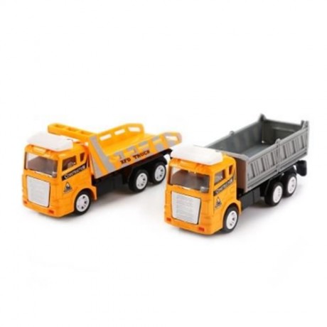 XIONGFENGDA KIDS ALLOY 1:60 SCALE SIMULATION CONSTRUCTION SET (YOLK YELLOW)